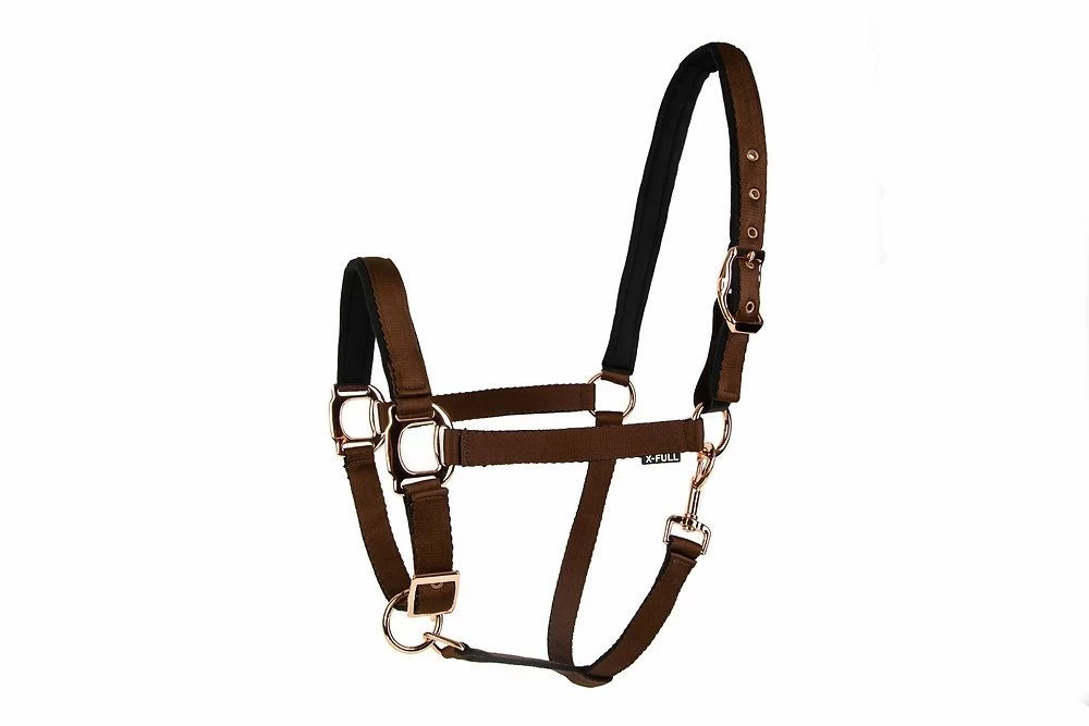 LÉTTIA Rosegold Halter Dark Brown Breakaway 1 LÉTTIA Rosegold Halter Dark Brown Breakaway