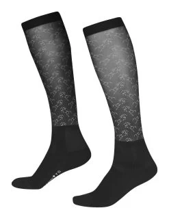 Kerrits® Dual Zone Boot Socks -Equestrian Supply Shop 30453 dualzonebootsocks blacketchedhorse