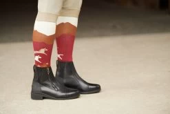 Kerrits® Horse Valley Knee-Hi Socks -Equestrian Supply Shop 30480 horsevalleykneehisock sangria 001