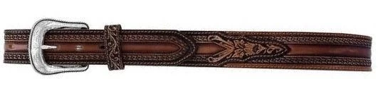 Tony Lama Wild Bill Floral Tooled Belt 1 Tony Lama Wild Bill Floral Tooled Belt