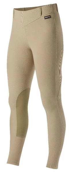 Kerrits® Microcord™ Kneepatch Breech -Equestrian Supply Shop 50170 microcordkneepatchtight tan 03