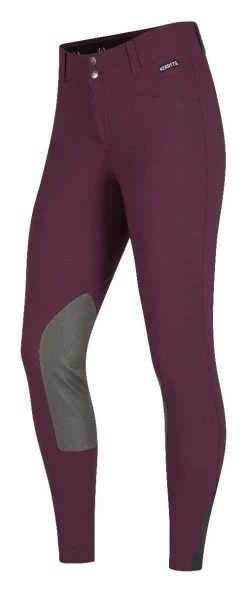 Kerrits® Crossover II Knee Patch Breeches -Equestrian Supply Shop 50405 crossoveriikneepatchbreech raisin 03 1