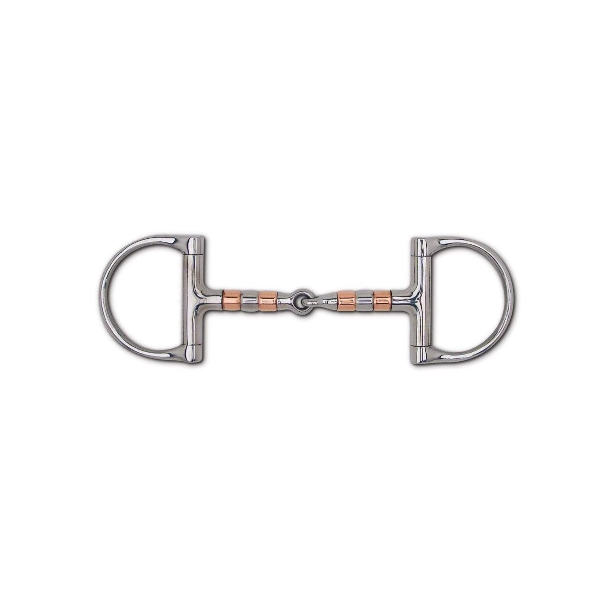 Copper & Stainless Steel Roller Snaffle Racing Dee 1 Copper & Stainless Steel Roller Snaffle Racing Dee