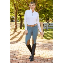 RJ Classics Ladies Anna Mid-Rise Front Zip Breech 13 RJ Classics Ladies Anna Mid-Rise Front Zip Breech -Equestrian Supply Shop gulf anna dusty sage