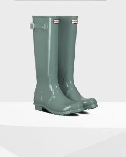 Hunter Original Tall Gloss Women's Boot 29 Hunter Original Tall Gloss Women's Boot -Equestrian Supply Shop hunter succulent