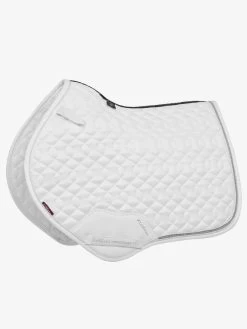 LeMieux Crystal Suede Close Contact Square -Equestrian Supply Shop it03511 studio crystalsuedeclosecontactpad white 1