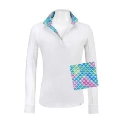 RJ Classics Girls Maddie Jr 37.5 Show Shirt -Equestrian Supply Shop maddie jr. md500oo j mermaid swatch