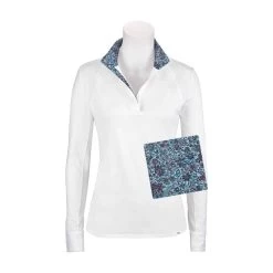 RJ Classics Ladies Maddie 37.5 Show Shirt -Equestrian Supply Shop maddie md500jj blue paisley swatch