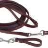 Tory Leather 5/8" Leather Draw Reins With Snaps & Girth Loops