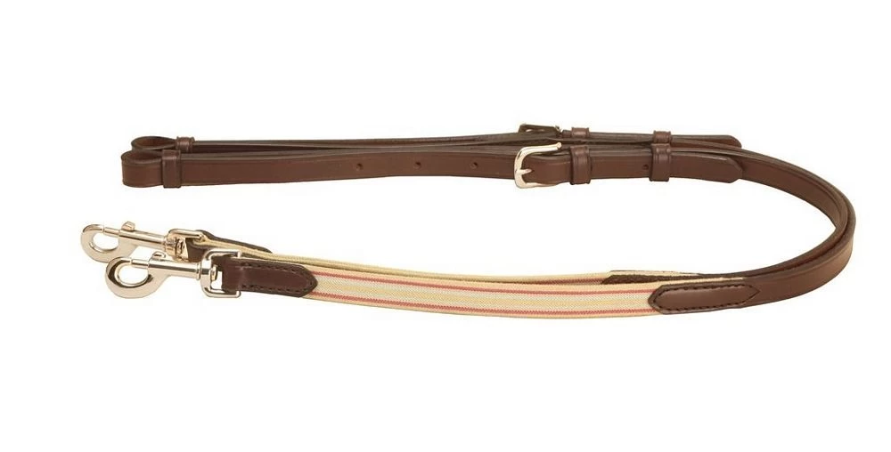 Tory Leather 3/4" Adjustable Side Reins - Elastic & Tongue Buckle 1 Tory Leather 3/4" Adjustable Side Reins - Elastic & Tongue Buckle